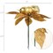 Set of 12: Sparkling Gold Glitter Poinsettia Picks with 3 Ornament Balls | Festive Accents | Christmas Picks | Party &#x26; Event | Home &#x26; Office Decor